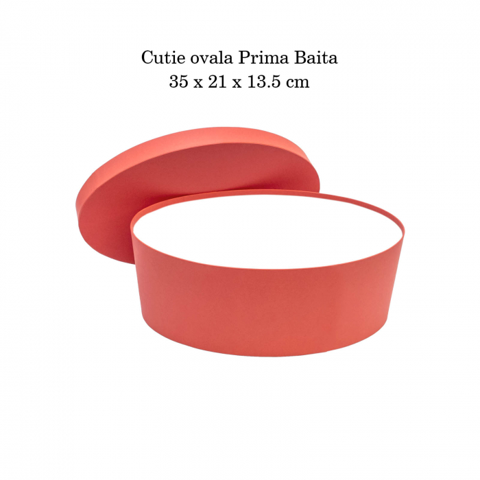 Cutie trusou botez ovala hartie rosie [4]