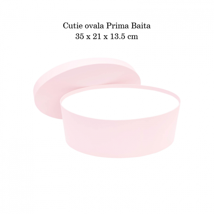 Cutie trusou botez ovala hartie roz [4]