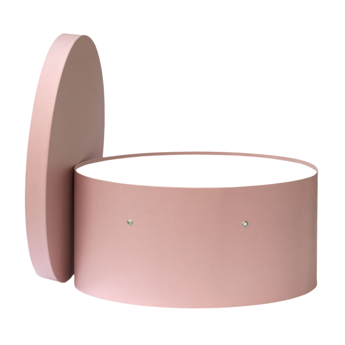 Cutie trusou botez ovala hartie roz prafuit [1]