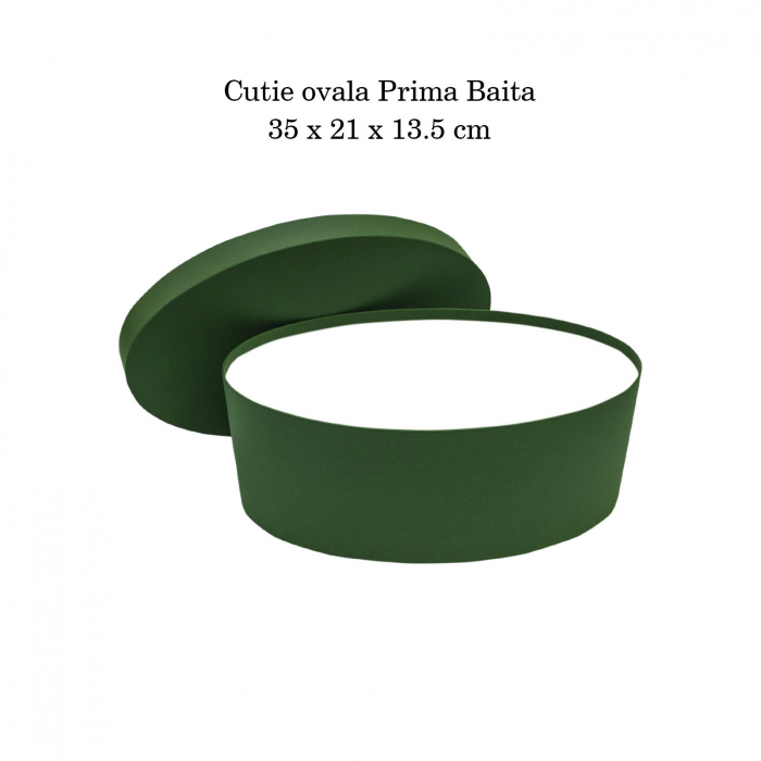 Cutie trusou botez ovala hartie verde [4]