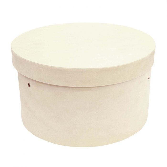 Cutie trusou botez rotunda catifea crem [2]