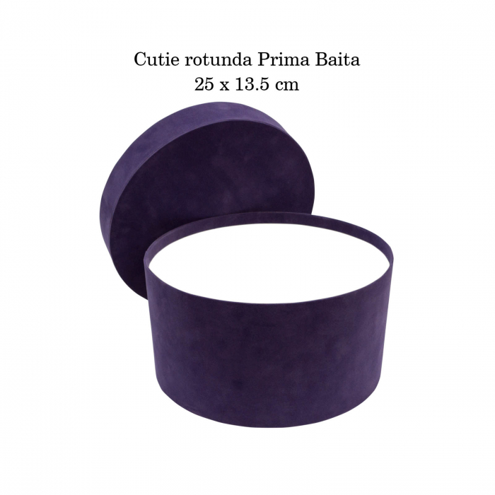 Cutie trusou botez rotunda catifea iris [4]