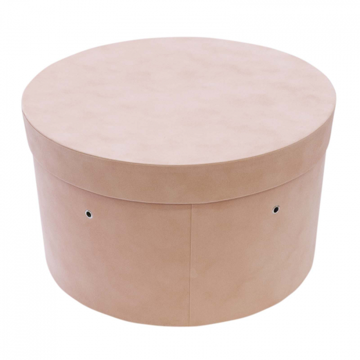 Cutie trusou botez rotunda catifea peach [2]