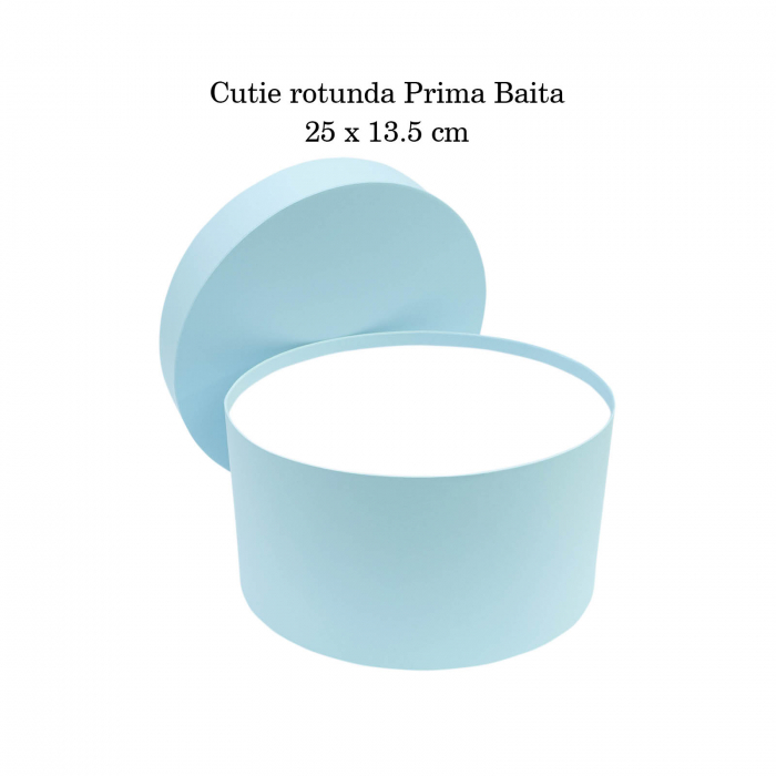 Cutie trusou botez rotunda hartie blue [4]