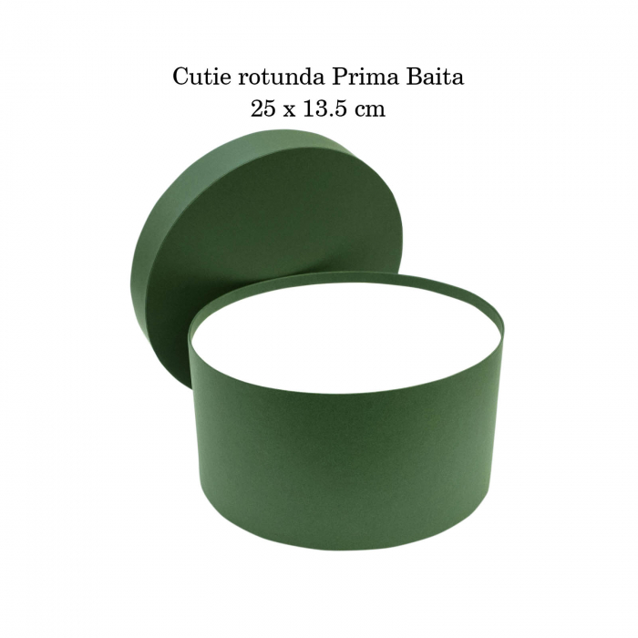 Cutie trusou botez rotunda hartie verde [4]