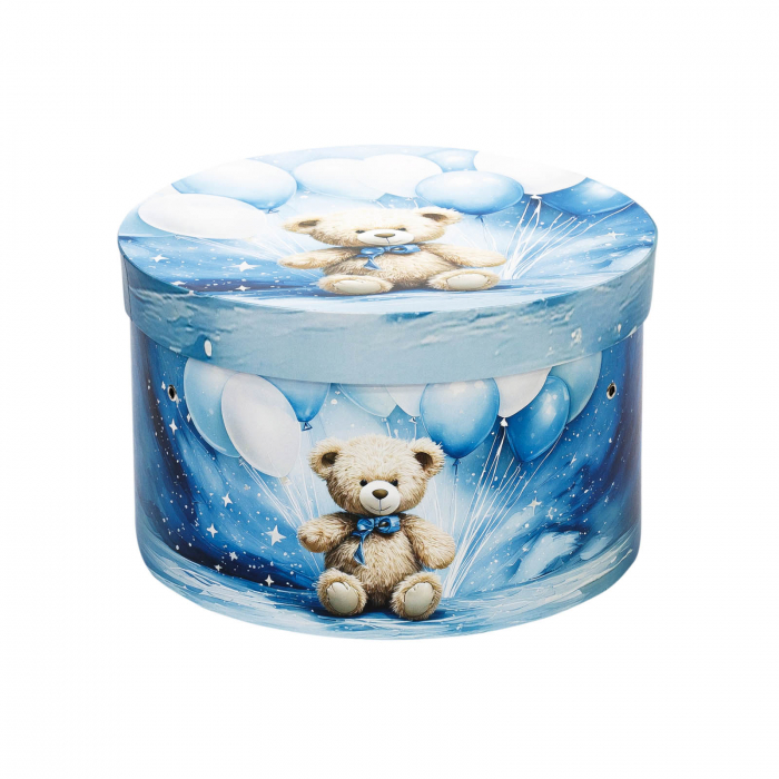 Cutie trusou botez rotunda tiparita ursulet model 5 [2]