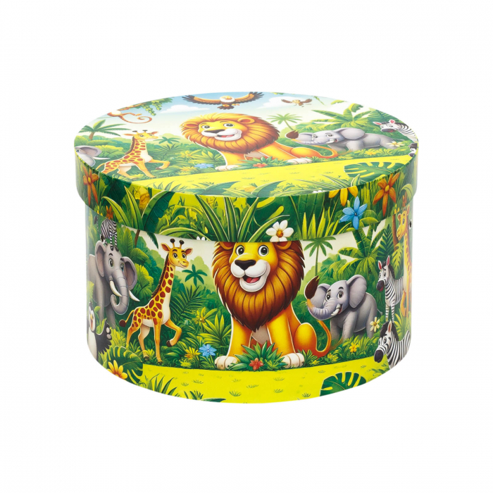 Cutie trusou botez rotunda tiparita jungla model 3 [2]