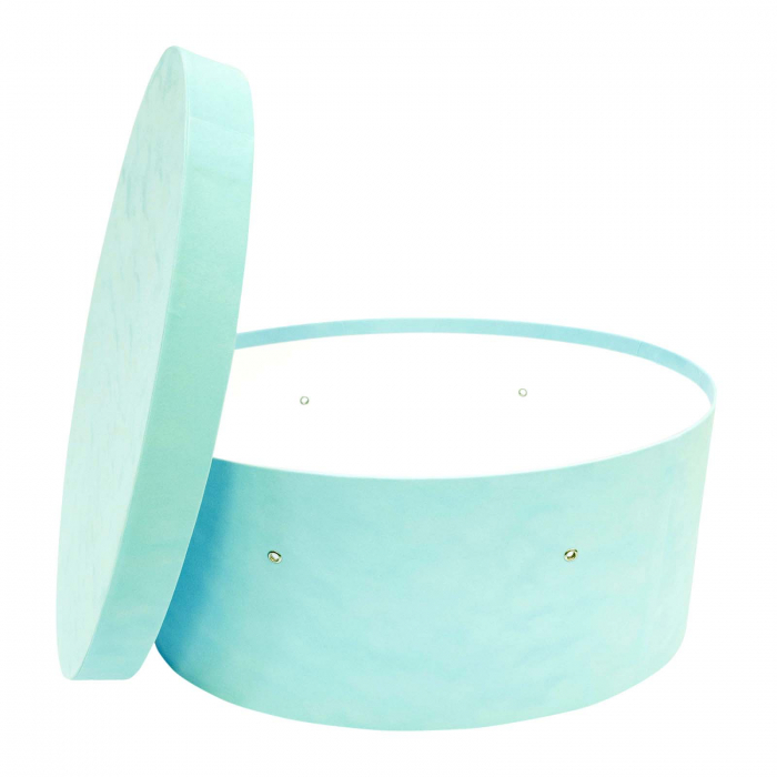 Cutie trusou botez ovala catifea aqua [1]