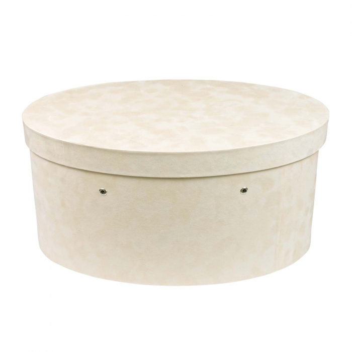 Cutie trusou botez ovala catifea crem [2]