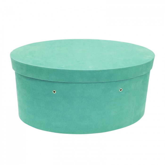 Cutie trusou botez ovala catifea emerald [2]