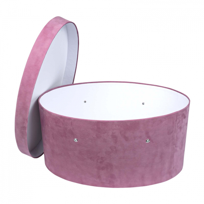 Cutie trusou botez ovala catifea plum [1]