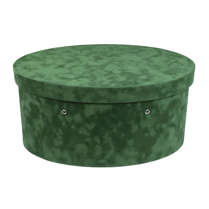 Cutie trusou botez ovala catifea verde [2]