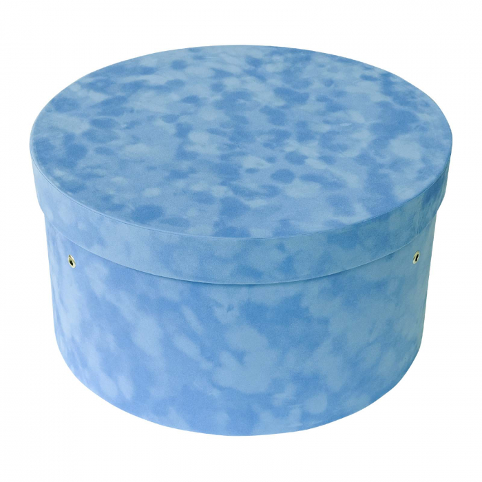 Cutie trusou botez rotunda catifea sky [2]