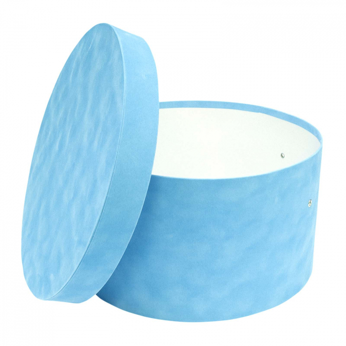 Cutie trusou botez rotunda catifea blue lagoon [1]