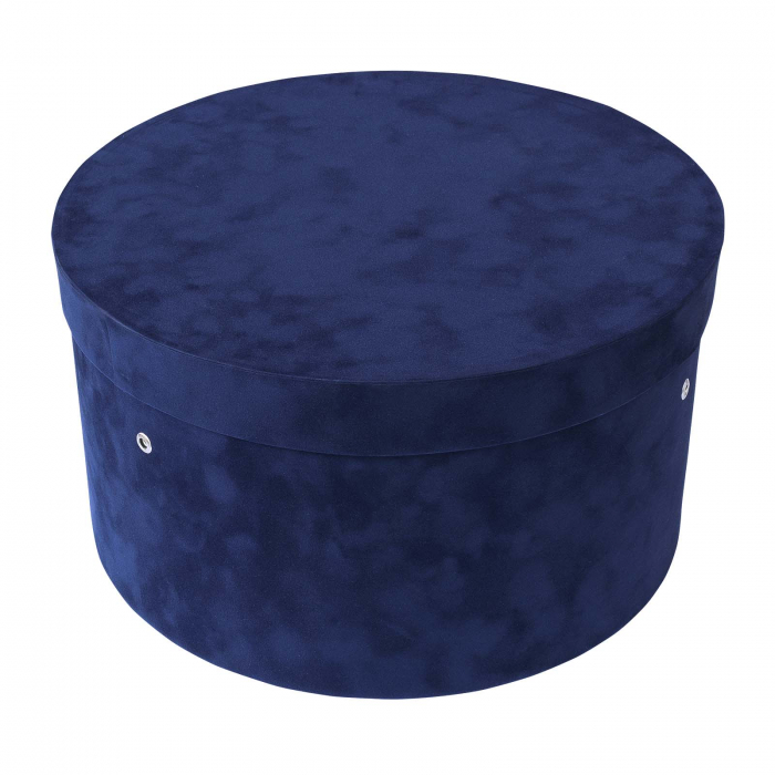 Cutie trusou botez rotunda catifea bluemarin [2]