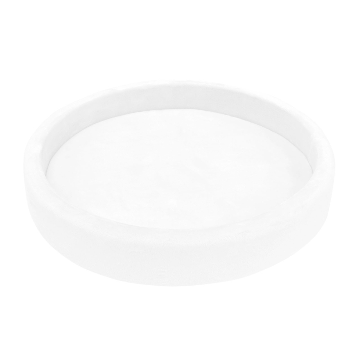 Tavita mot rotunda catifea buretata alba [1]