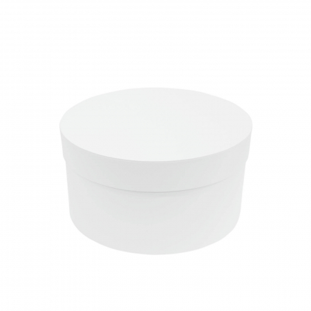 Cutie rotunda hartie alba pentru prima baita [1]