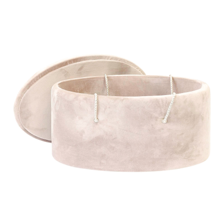 Cutie trusou botez ovala buretata catifea cappuccino [1]