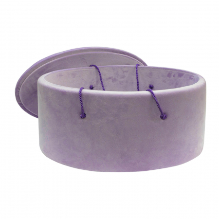 Cutie trusou botez ovala buretata catifea lila [1]