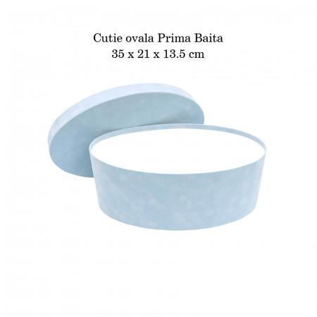 Cutie trusou botez ovala catifea blue rain [3]