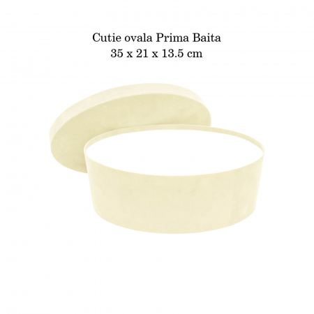 Cutie trusou botez ovala catifea ivory [3]