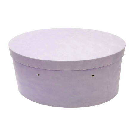 Cutie trusou botez ovala catifea lilac [1]