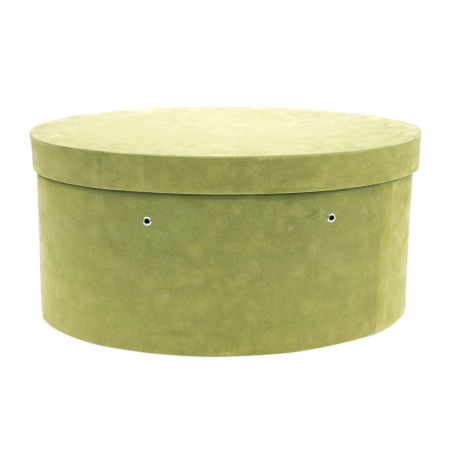 Cutie trusou botez ovala catifea olive [1]