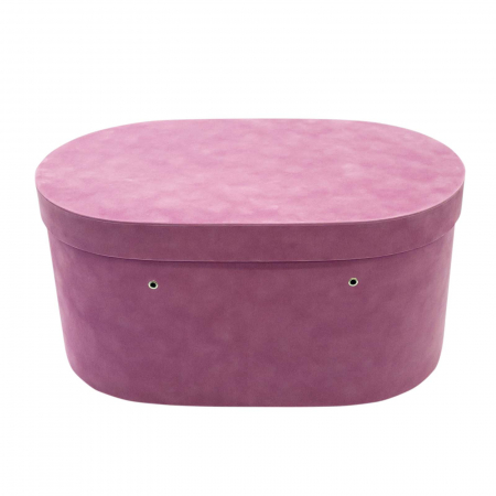 Cutie trusou botez ovala catifea plum [1]