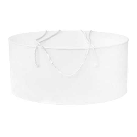 Cutii trusou botez ovale catifea textila - Cutie trusou botez ovala catifea textila alba