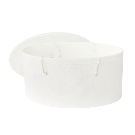 Cutie trusou botez ovala catifea textila ivoire [1]