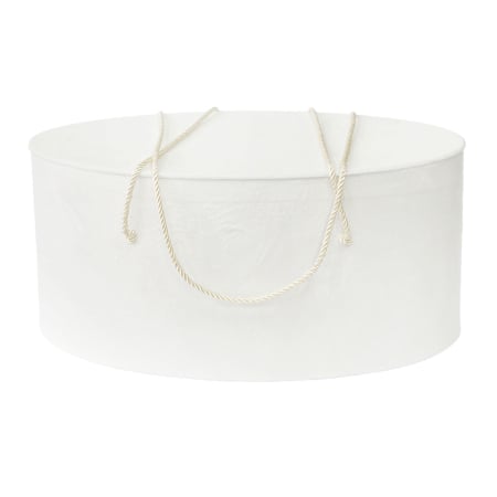 Cutii trusou botez catifea textila - Cutie trusou botez ovala catifea textila ivoire