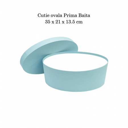 Cutie trusou botez ovala hartie blue [3]