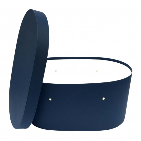 Cutii trusou botez ovale hartie M2 - Cutie trusou botez ovala hartie bluemarin