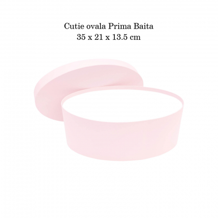 Cutie trusou botez ovala hartie roz [3]