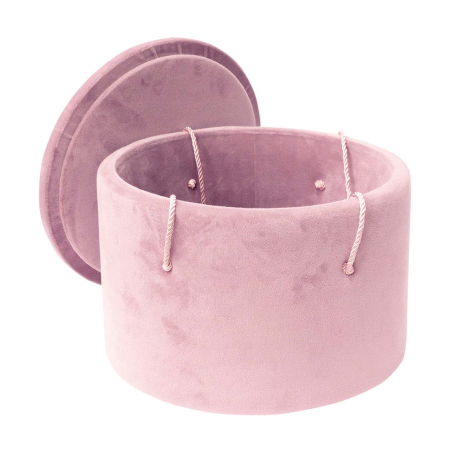 Cutie trusou botez rotunda buretata catifea roz prafuit [1]