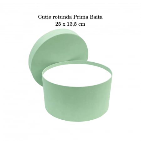 Cutie trusou botez rotunda catifea jade [3]