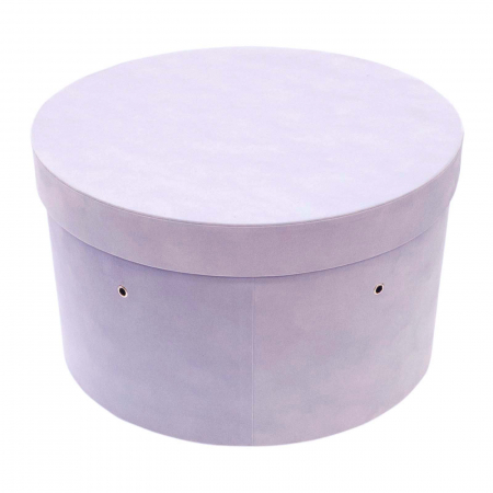 Cutie trusou botez rotunda catifea lilac [1]