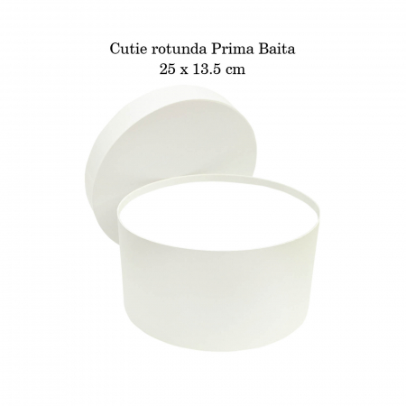 Cutie trusou botez rotunda hartie ivoire [3]