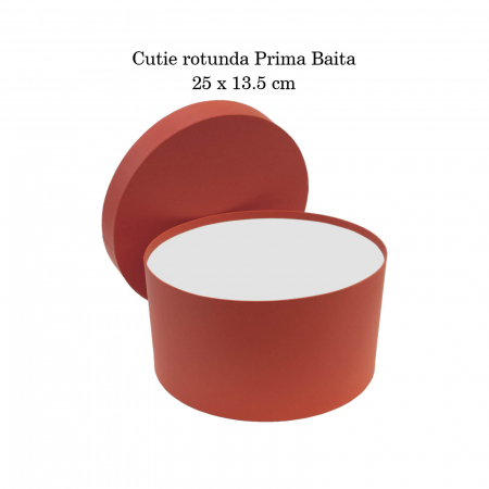 Cutie trusou botez rotunda hartie rosie [3]