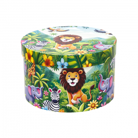 Cutie trusou botez rotunda tiparita jungla model 4 [1]
