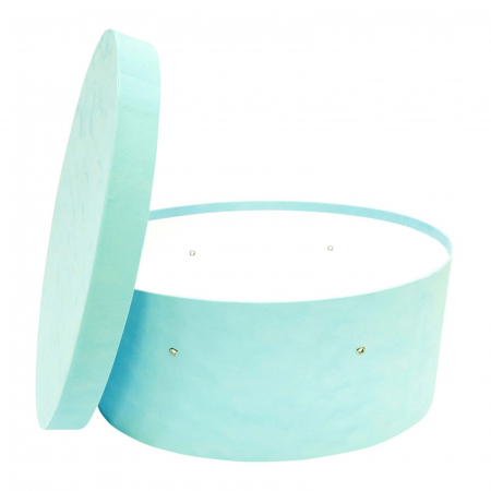 Cutii trusou botez ovale - Cutie trusou botez ovala catifea aqua