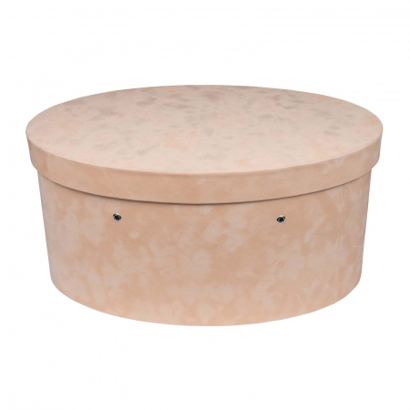 Cutie trusou botez ovala catifea peach [1]