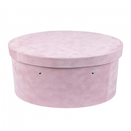 Cutie trusou botez ovala catifea roz [1]