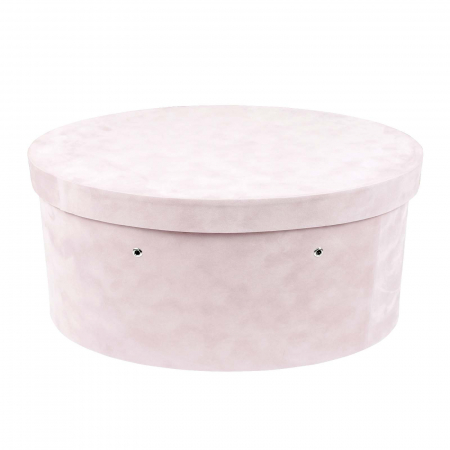 Cutie trusou botez ovala catifea roz prafuit [1]