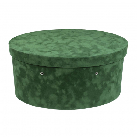 Cutie trusou botez ovala catifea verde [1]