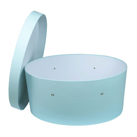 Cutii trusou botez ovale - Cutie trusou botez ovala hartie blue