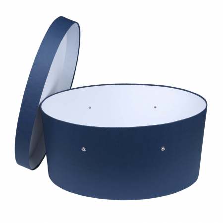 Cutii trusou botez ovale - Cutie trusou botez ovala hartie bluemarin