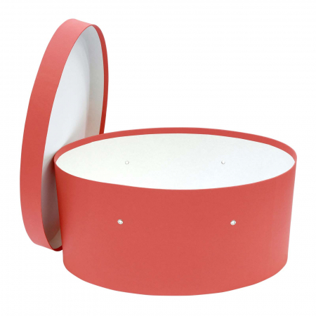 Cutii trusou botez ovale - Cutie trusou botez ovala hartie rosie
