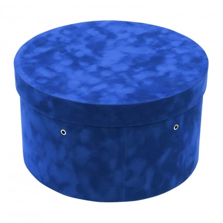 Cutie trusou botez rotunda catifea albastru regal [1]
