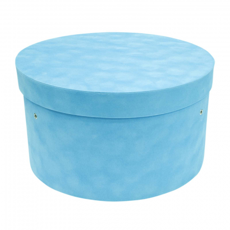 Cutie trusou botez rotunda catifea blue lagoon [1]